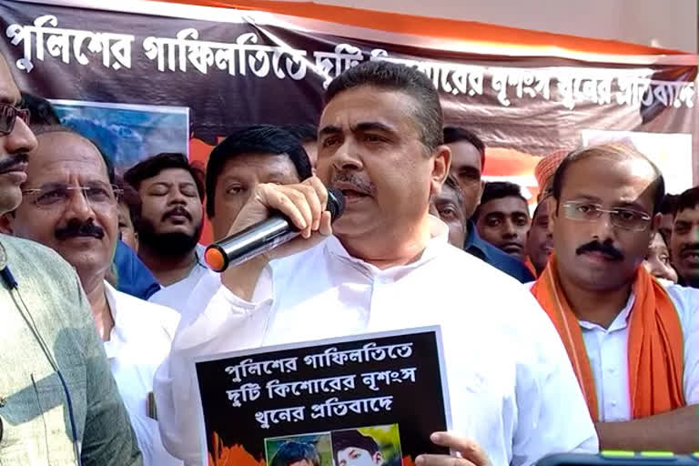 Suvendu Adhikari slams West Bengal Police on Baguiati Double Murder Case