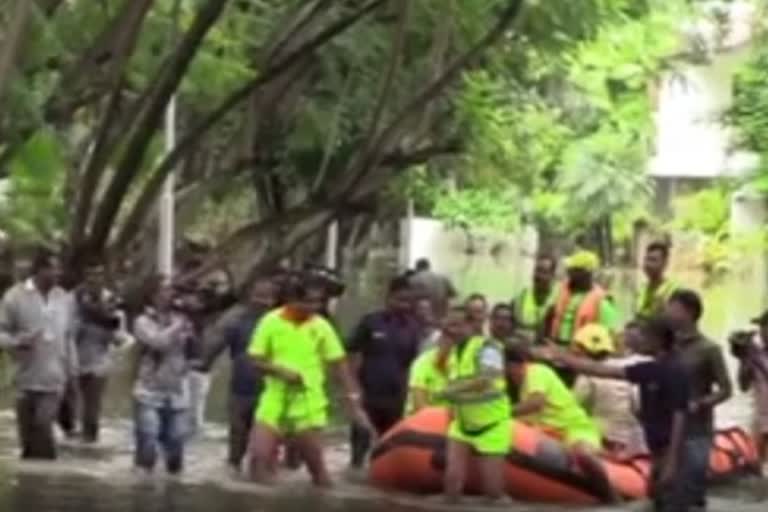 Rain water enters homes in Bangalore