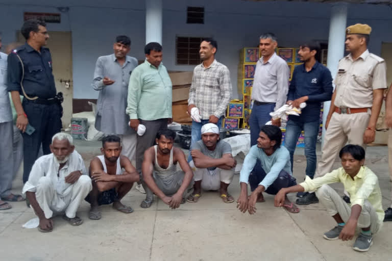 Raid on Explosive factory in Bharatpur, 6 arrested and explosive material seized