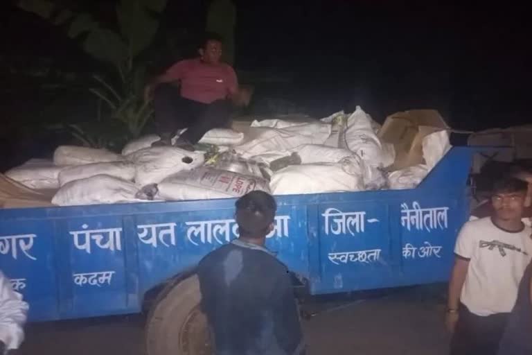 15 quintals banned polythene recovered in Haldwani