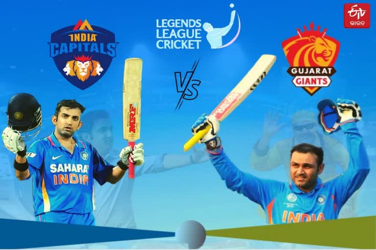 Sehwags Gujarat Giants to clash against Gambhirs India Capitals in the Season Opener of Legends League Cricket