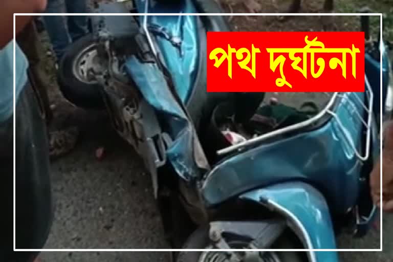 Etv Bharatroad-accident-at-amguri