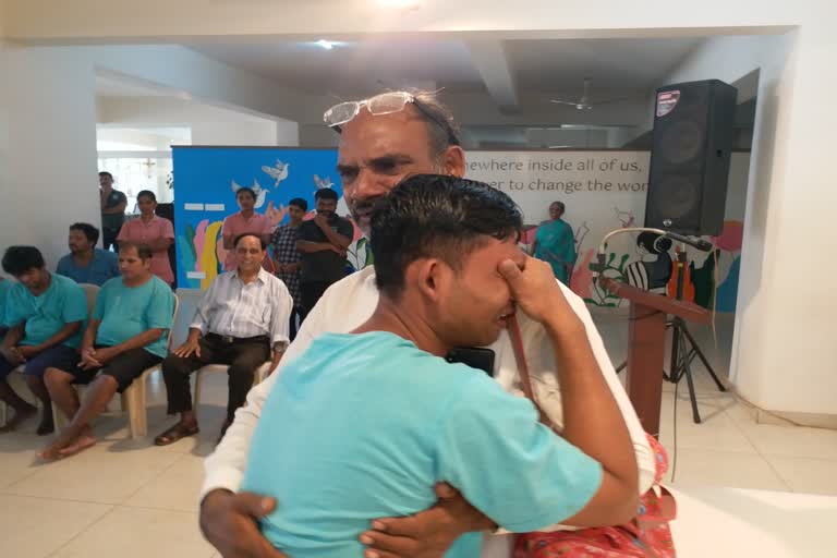 young man rehabilitated in Mangalore returned home