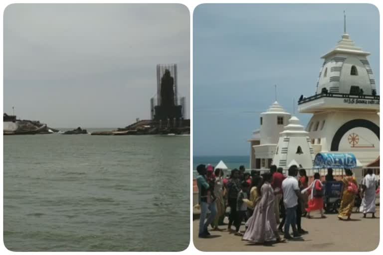 குமரியில் குவிந்த சுற்றுலா பயணிகள்