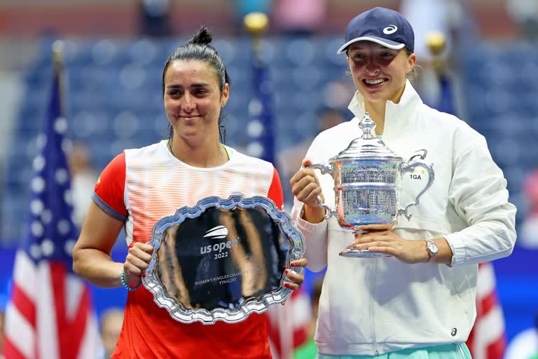 Ons Jabeur lauds Iga Swiatek  Ons Jabeur  Iga Swiatek  US Open  Iga Swiatek wins US Open  ഒൻസ് ജാബ്യൂര്‍  ഇഗ സ്വിറ്റെക്ക്  യുഎസ്‌ ഓപ്പണ്‍  ഇഗയെ അഭിനന്ദിച്ച് ഒൻസ് ജാബ്യൂര്‍