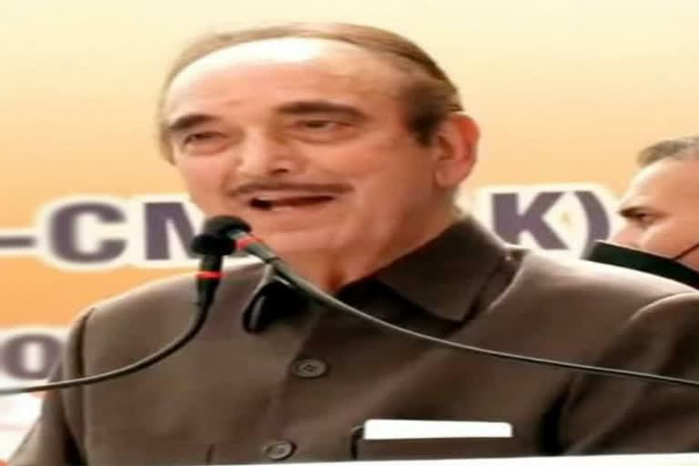 Ghulam Nabi Azad Public Rally