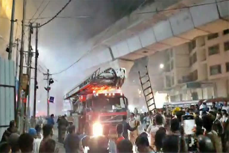 fire accident in electric bike showroom in secunderabad