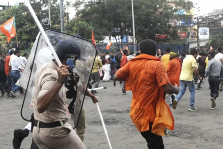 protest in kolkata