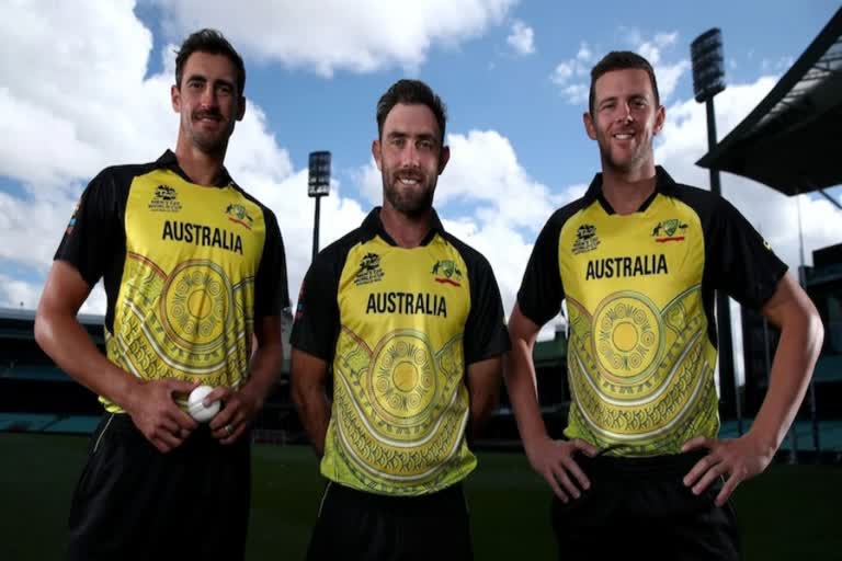 T20 World Cup 2022  T20 World Cup  Australia cricket team  Australia new jersey  ടി20 ലോകകപ്പ്  cricket Australia  ഓസ്‌ട്രേലിയയുടെ പുതിയ ജേഴ്‌സി  ആരോൺ ഫിഞ്ച്  Aaron Finch