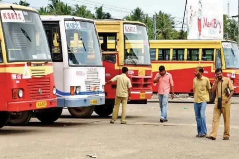 ksrtc employees  ksrtc  onam bonus  protest  വരുമാനം വർധിച്ചിട്ടും ഓണം ബോണസില്ല  കെഎസ്ആർടിസി  ബിഎംഎസ്  ധർണ  തിരുവനന്തപുരം  പ്രതിഷേധം  കലക്ഷന്‍  സോണുകളിലെ വരുമാനം  കോഴിക്കോട്