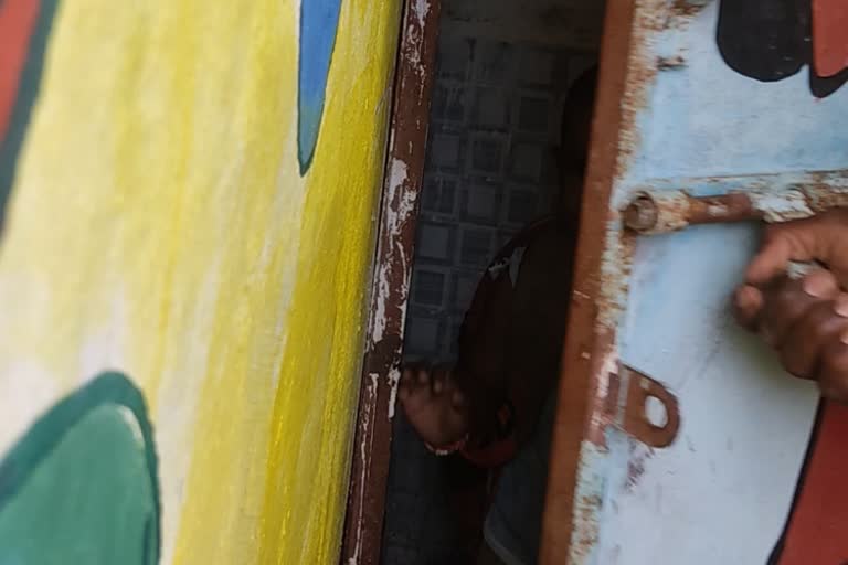 child locked in anganwadi toilet