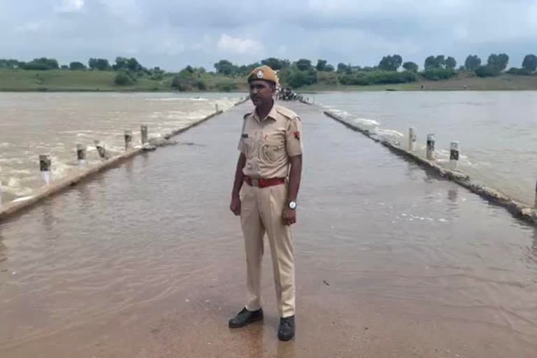 Water level of Parvati river increased, State highway 70 blocked