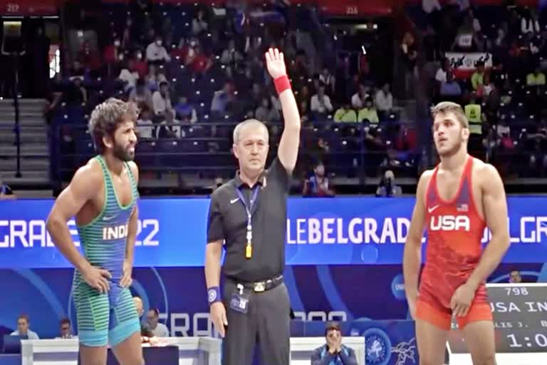 World Wrestling Championship  Bajrang Punia loses in quarterfinals  Sagar will challenge for bronze medal  Bajrang Punia  विश्व कुश्ती चैम्पियनशिप  बजरंग क्वार्टर फाइनल में हारे  कांस्य पदक के लिए चुनौती पेश करेंगे सागर  बजरंग पूनिया