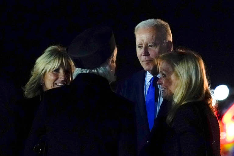 Biden arrives in London for queens funeral