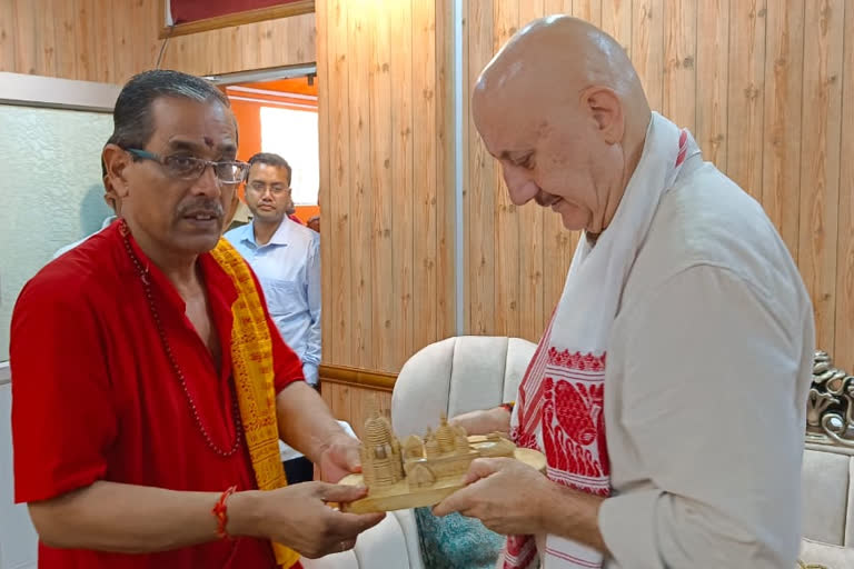 Veteran actor Anupam Kher at Maa Kamakhya Temple