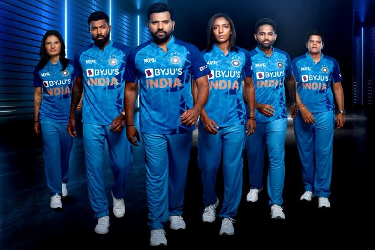 team India new jersey  ഇന്ത്യൻ ടീമിന്‍റെ പുതിയ ജേഴ്‌സി  എംപിഎല്‍ സ്പോര്‍ട്‌സ്  ടി20 ലോകകപ്പ്  team India new T20 Jersey  എംപിഎല്‍ സ്പോര്‍ട്‌സ്  ടി 20 ലോകകപ്പ്  T20 World Cup  ഇന്ത്യൻ ജേഴ്‌സി  ടി20 ലോകകപ്പിനായുള്ള ജേഴ്‌സി