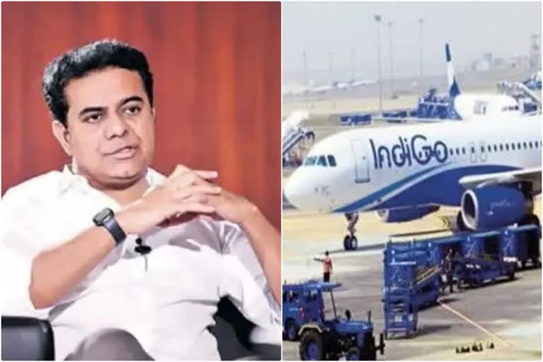 Start Respecting Local Languages  Telangana Minister KTR To IndiGo  Vijaywada Hyderabad route indigo plane  ಪ್ರಾದೇಶಿಕ ಭಾಷೆಗಳನ್ನು ಗೌರವಿಸಿ  ಇಂಡಿಗೋಗೆ ಕೆಟಿಆರ್​ ಸಲಹೆ  ಇಂಡಿಗೋ ವಿಮಾನದಲ್ಲಿ ತೆಲುಗು ಪ್ರಯಾಣಿಕ  ತೆಲಂಗಾಣ ಸಚಿವ ಕೆಟಿಆರ್  ಸ್ಥಳೀಯ ಭಾಷೆಗಳನ್ನು ಗೌರವಿಸಲು ಪ್ರಾರಂಭಿಸಿ  ವಿಜಯವಾಡ ಹೈದರಾಬಾದ್ ಇಂಡಿಗೋ ವಿಮಾನ  ತೆಲಂಗಾಣ ಸಚಿವ ಕೆಟಿ ರಾಮರಾವ್  ವಿಮಾನಯಾನ ಸಚಿವ ಸಿಂಧಿಯಾ