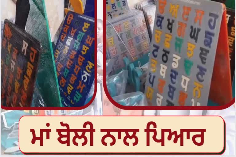 Gurpreet Singh of Mohali organized an exhibition of Punjabi items in Faridkot