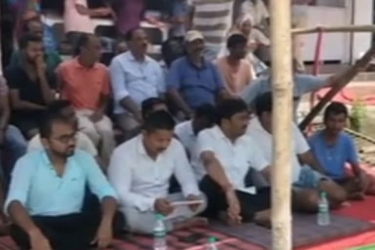 Businessman protest in Rajgarh