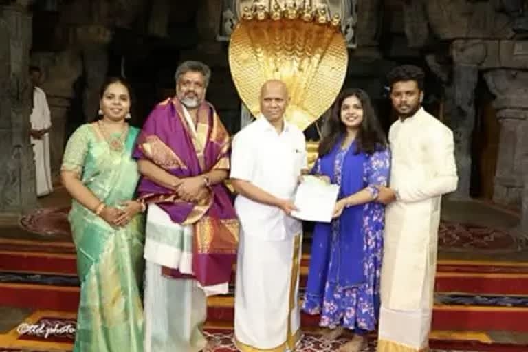 Muslim couple donates in Tirupati Temple