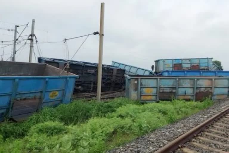 Goods Train Derailed