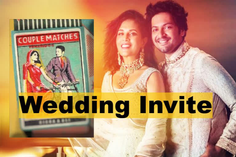 Richa Chadha and Ali Fazal wedding invite is all things cool just like them