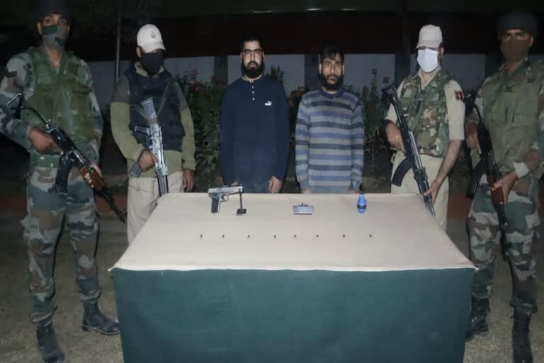 today terrorists arrested in Sopore