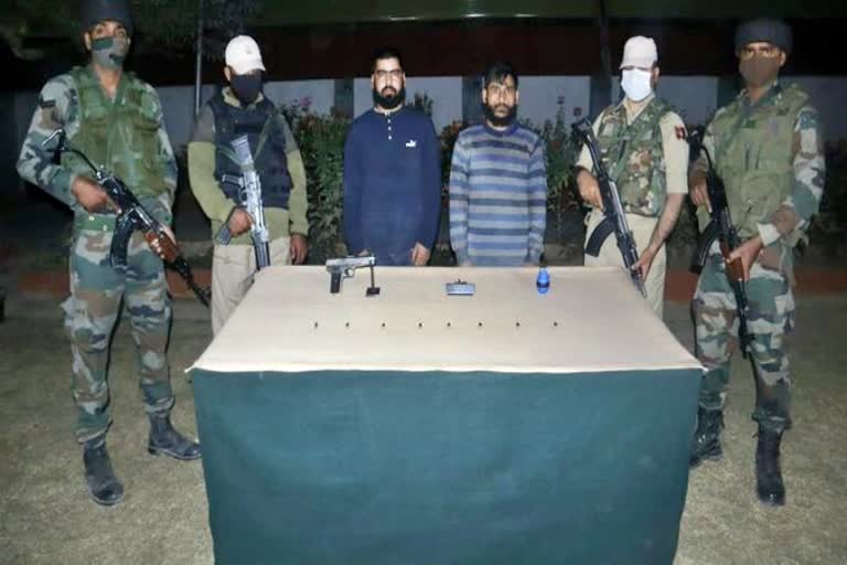 two let terrorist arrested in jammu kashmir