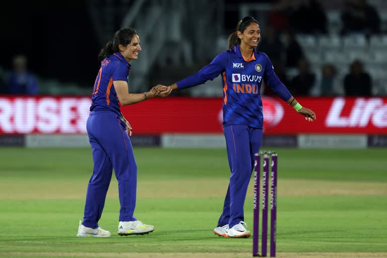 INDW vs ENGW  ഹര്‍മന്‍പ്രീത്  ഹര്‍മന്‍പ്രീത് കൗർ  India women beat England women  India women  England women  ഇംഗ്ലണ്ട് വനിതകള്‍  Harmen Preet kaur  india women in england  icc womens championship  dani wyatt  renuka singh