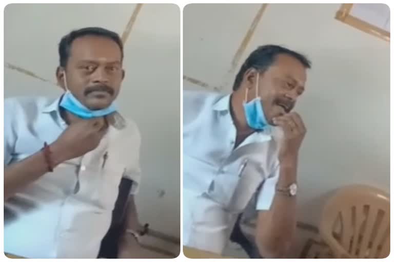 திமுக கவுன்சிலரின் கணவர் அட்டூழியம் சுகாதாரப்பணியாளர்கள் வேதனை
