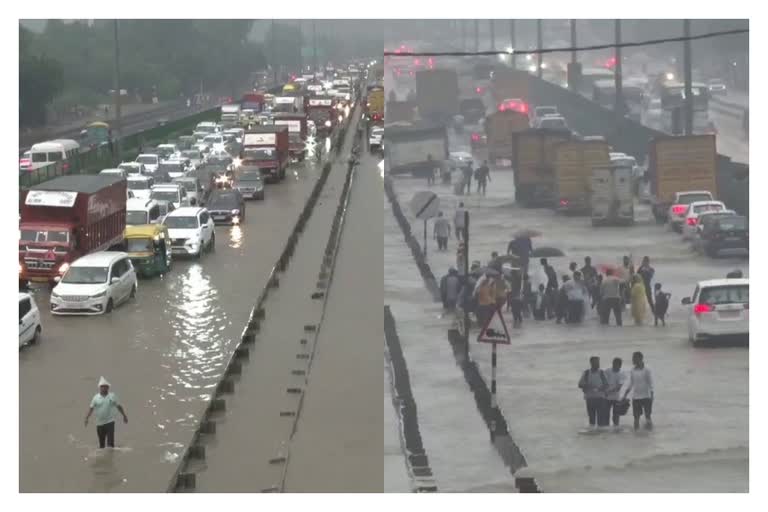 water logging in gurugram