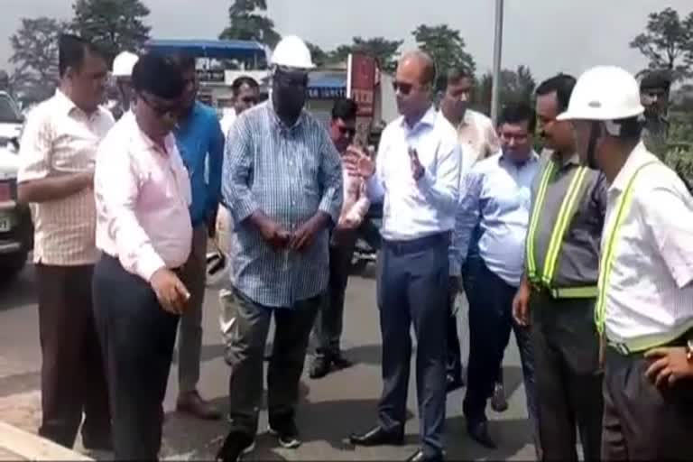 World Bank team inspected construction of eight lane road in Dhanbad