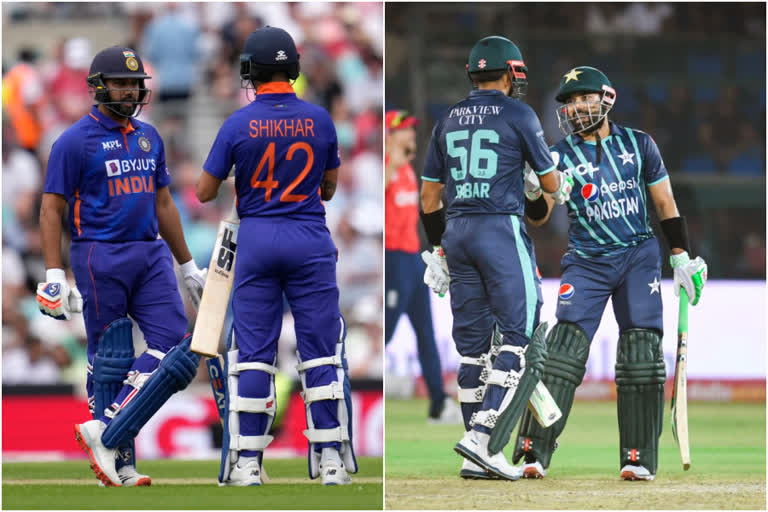 Babar Azam  Mohammad Rizwan  Shikhar Dhawan  Rohit Sharma  Eng vs Pak  ഇംഗ്ലണ്ട് vs പാകിസ്ഥാന്‍  ബാബര്‍ അസം  മുഹമ്മദ് റിസ്‌വാന്‍  രോഹിത് ശര്‍മ  ശിഖര്‍ ധവാന്‍