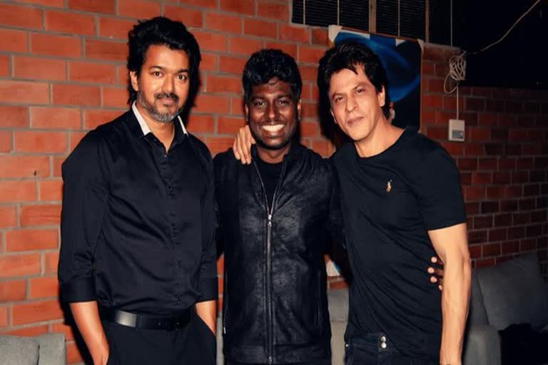 Is Thalapathy Vijay part of Shah Rukh Khan Jawan  Atlee latest post leaves fans curious  Shah Rukh Khan Jawan movie  Bollywood star Shah Rukh Khan starrer Jawan  Atlee dropped a glimpse of two superstars  telugu start thalapathy vijay news  Thalapathy Vijay moves to bollywood  jawan movie news  ജവാനിൽ കിങ് ഖാനോടൊപ്പം ദളപതിയും  ജവാൻ ഷാറുഖ് ഖാൻ  ദളപതി വിജയ്  ഷാറുഖ് ഖാൻ വിജയ്  അറ്റ്ലി  അറ്റ്ലി ഷാറുഖ് ഖാൻ  അറ്റ്ലി ജവാൻ  കിങ് ഖാൻ  അറ്റ്ലി ട്വിറ്റർ ചിത്രം  VIJAY IN JAWAN MOVIE  VIJAY WITH SHAH RUKH KHAN