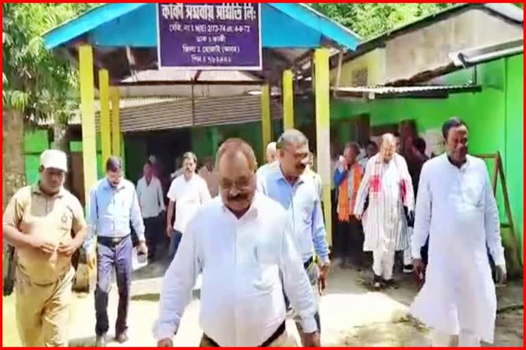 Delegation of 7-member Public Accounts Committee MLAs present in Hojai district
