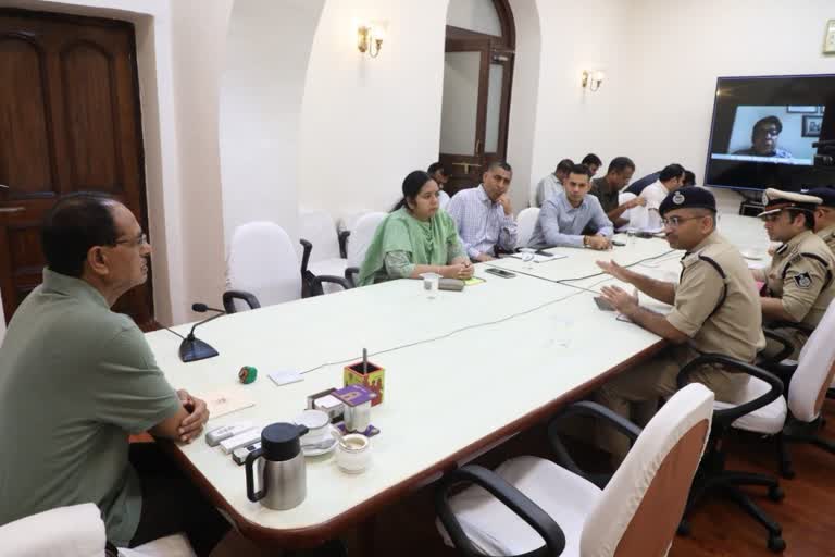 CM Shivraj review meeting