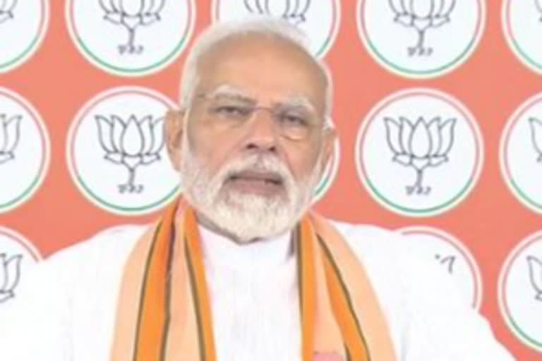 PM Modi virtually addresses rally at Mandi