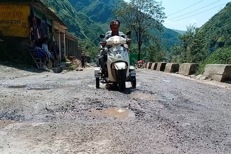 Dilapidated Road cause Problem