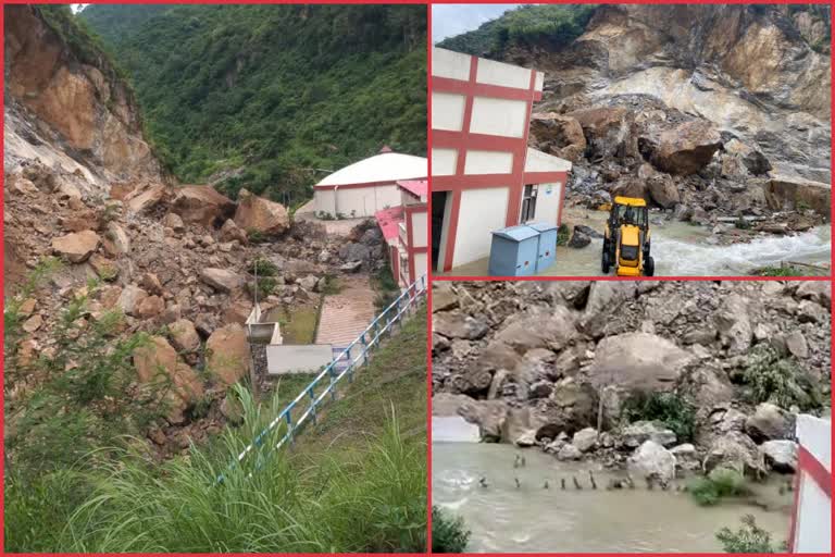 Landslide in Water pumping station Chaba