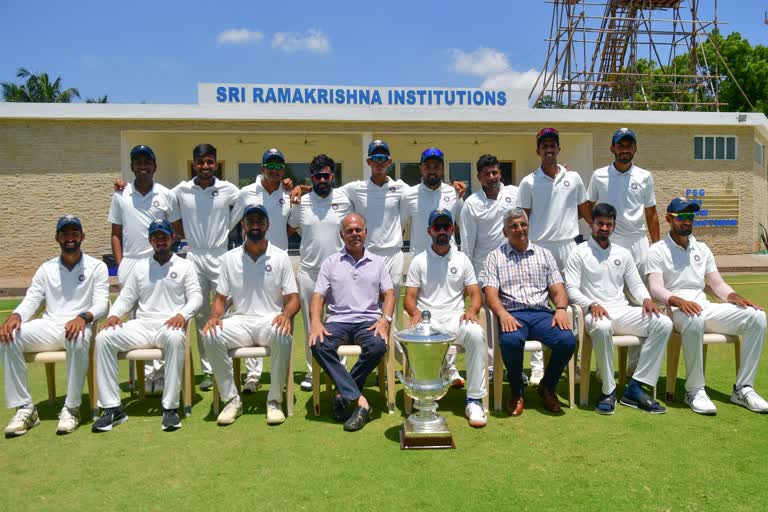 West Zone wins Duleep Trophy  Duleep Trophy updates  indian cricket news  ദുലീപ് ട്രോഫി  ദുലീപ് ട്രോഫി ക്രിക്കറ്റ്  ദുലീപ് ട്രോഫി സ്വന്തമാക്കി വെസ്റ്റ് സോൺ  West zone vs south zone  duleep trophy final  അജിന്‍ക്യ രഹാനെ  യഷസ്വി ജയ്‌സ്വാൾ  സർഫറാസ് ഖാൻ  രോഹൻ കുന്നുമ്മൽ  Ajinkya rahane  sarfaraz khan  yaswasi jaiswal  Duleep Trophy 2022