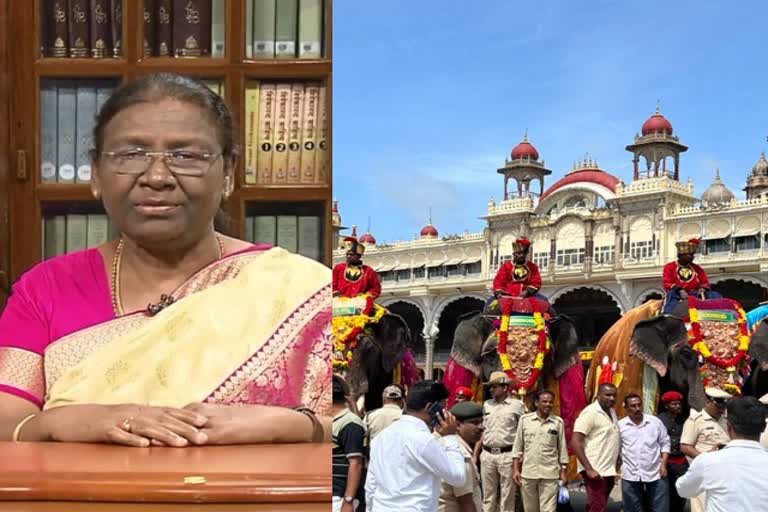 கர்நாடகாவில் தசரா கொண்டாட்டங்களை தொடங்கி வைக்கிறார் குடியரசு தலைவர்