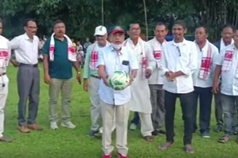 football competition is end at tingkhong