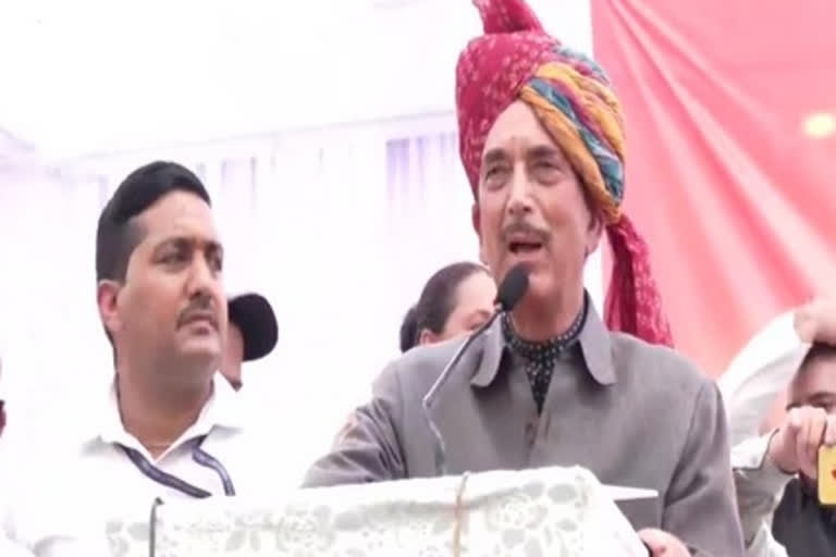 Ghulam Nabi Azad announces the name of his new party