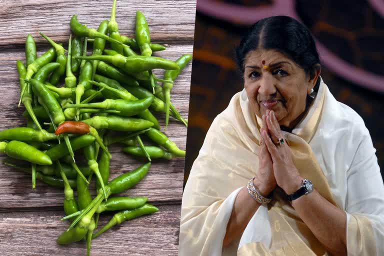 Lata Mangeshkar used to eat green chilies every day for a clearer and sweet voice