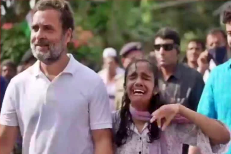 Watch: Girl in tears on meeting Rahul Gandhi during 'Bharat Jodo Yatra'