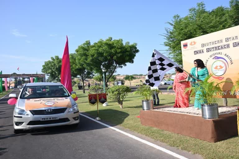 All women car rally reached Jaisalmer