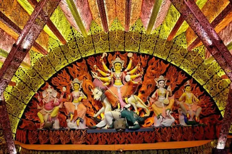 All decked up Durga Puja Pandal