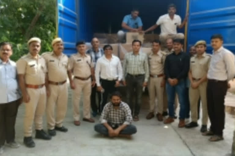 Haryana made liquor worth Rs 32 lakh seized in Chittorgarh, one arrested