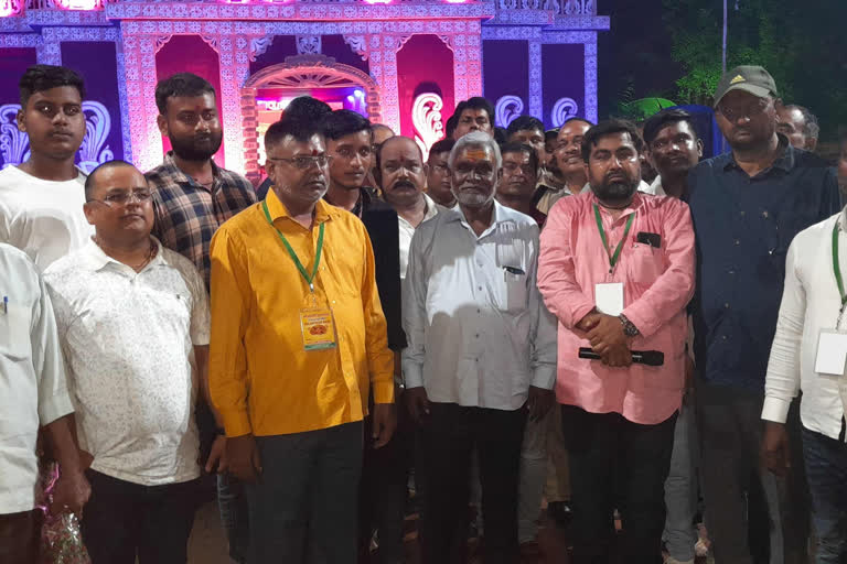 Champai Soren inaugurated Puja Pandal