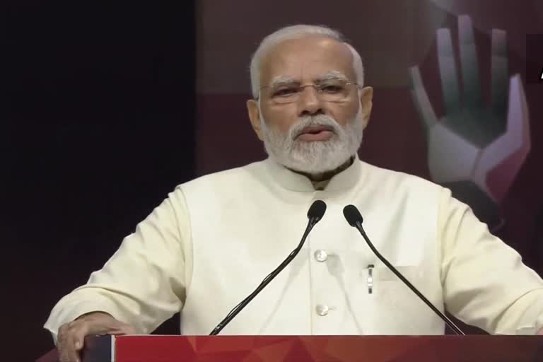 pm narendra modi in Indian Mobile Congress 2022 launch 5g in indiaEtv Bharat